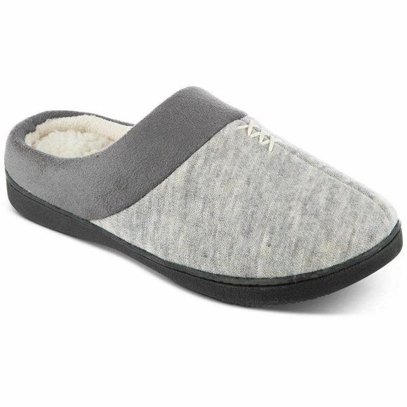 Isotoner Women's Marisol Microsuede Slippers Gray